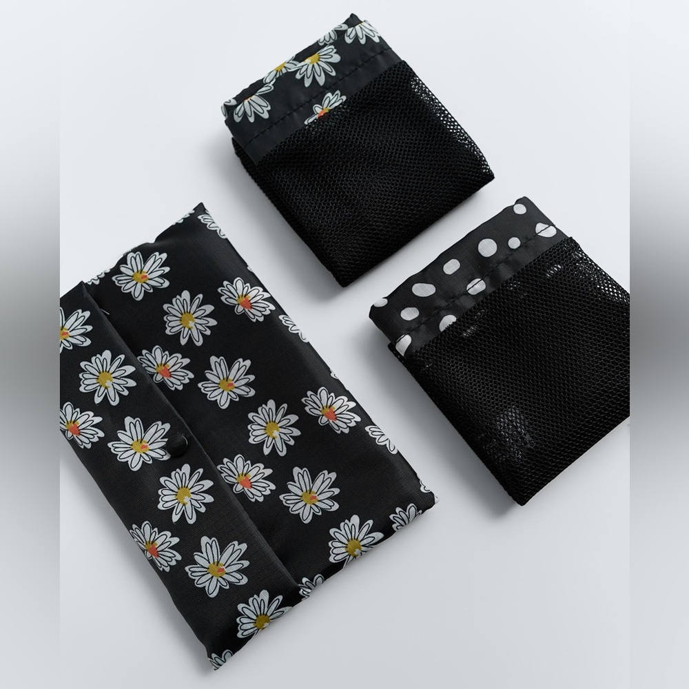 Zara PACK OF 2 PRINTED BAGS - Picture 12 of 12